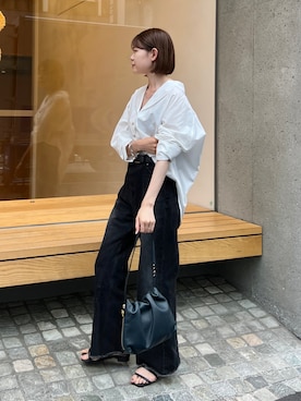 「ミニボブ」｜「アイテム（ハンドバッグ）」を使った、chiさん（レディース・162cm）の春コーディネート