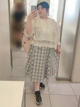 「Maison de FLEUR（メゾンドフルール）のアイテム」を使った、きゅるᵕ̈໒꒱·̩͙🔰さん（レディース・155cm）の夏コーディネート