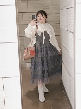 「Lattice（Lattice）のアイテム」を使った、きゅるᵕ̈໒꒱·̩͙🔰さん（レディース・155cm）の春コーディネート