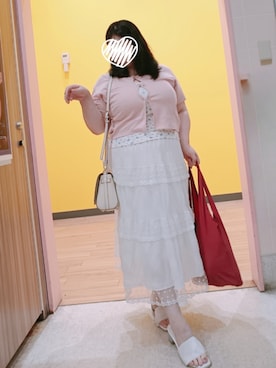 「アイテム（エコバッグ/サブバッグ）」を使った、きゅるᵕ̈໒꒱·̩͙🔰さん（レディース・155cm）の秋コーディネート