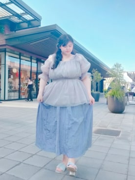 「アイテム（その他トップス）」を使った、きゅるᵕ̈໒꒱·̩͙🔰さん（レディース・155cm）の夏コーディネート