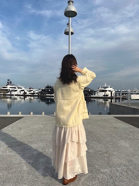 「ORiental TRaffic（オリエンタルトラフィック）のビットモチーフスクエアトゥローファー/11310（ローファー）」を使った、きぬどーふさん（レディース・160cm）の春コーディネート