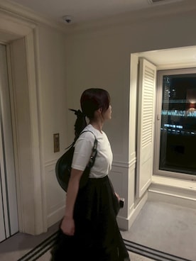 「FRED PERRY（フレッドペリー）のアイテム」を使った、きぬどーふさん（レディース・160cm）の夏コーディネート