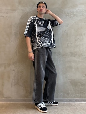 「アイテム（パンツ）」を使った、JNさん（メンズ・195cm）の夏コーディネート