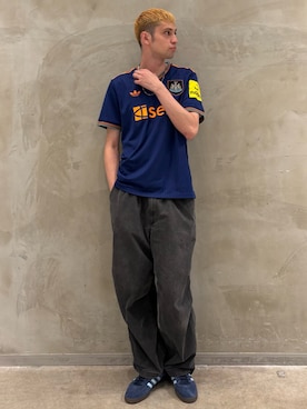 「アイテム（トップス）」を使った、JNさん（メンズ・195cm）の夏コーディネート