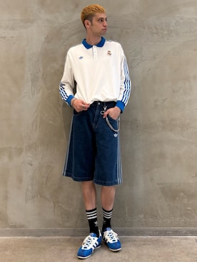 「アイテム（パンツ）」を使った、JNさん（メンズ・195cm）の夏コーディネート