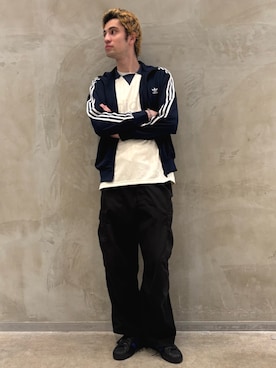 「アイテム（トップス）」を使った、JNさん（メンズ・195cm）の夏コーディネート