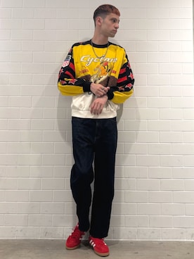 「アイテム（シューズ）」を使った、JNさん（メンズ・195cm）の秋コーディネート