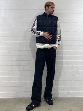 「スーパースター」｜JNさん（メンズ・195cm）の冬コーディネート