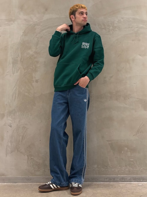 【新品・未使用】アディカラー デニム ファイヤーバードパンツ　32インチ adidas】アディカラー デニム ファイヤーバードパンツ (adidas