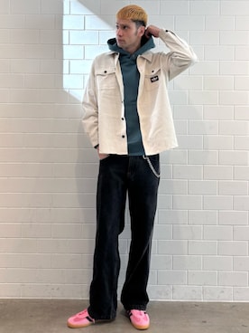 「アイテム（シューズ）」を使った、JNさん（メンズ・195cm）の秋コーディネート