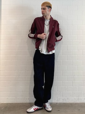 「アイテム（シューズ）」を使った、JNさん（メンズ・195cm）の秋コーディネート