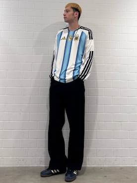 「アイテム（トップス）」を使った、JNさん（メンズ・195cm）の秋コーディネート