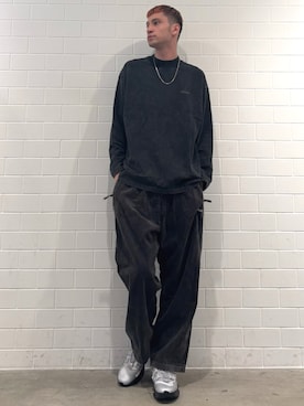 「アイテム（トップス）」を使った、JNさん（メンズ・195cm）の秋コーディネート