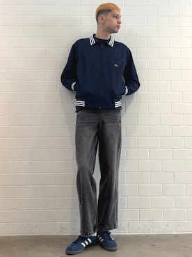 「adidas（アディダス）のハンドボール スペツィアル / Handball Spezial / アディダスオリジナルス adidas Originals（スニーカー）」を使った、JNさん（メンズ・195cm）の秋コーディネート