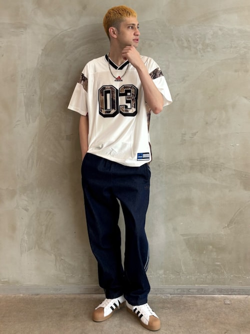 adidasアディカラー ルーズ トラックパンツ デニム ストーン / アディダスオリジナルス adidas Originals