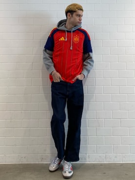 「アイテム（シューズ）」を使った、JNさん（メンズ・195cm）の冬コーディネート