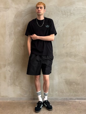 「アイテム（パンツ）」を使った、JNさん（メンズ・195cm）の夏コーディネート