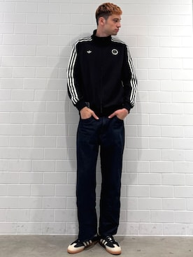 「アイテム（シューズ）」を使った、JNさん（メンズ・195cm）の秋コーディネート