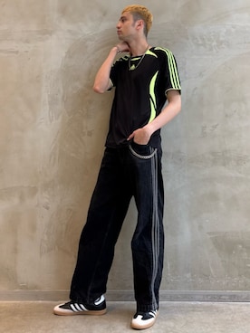 「アイテム（トップス）」を使った、JNさん（メンズ・195cm）の夏コーディネート