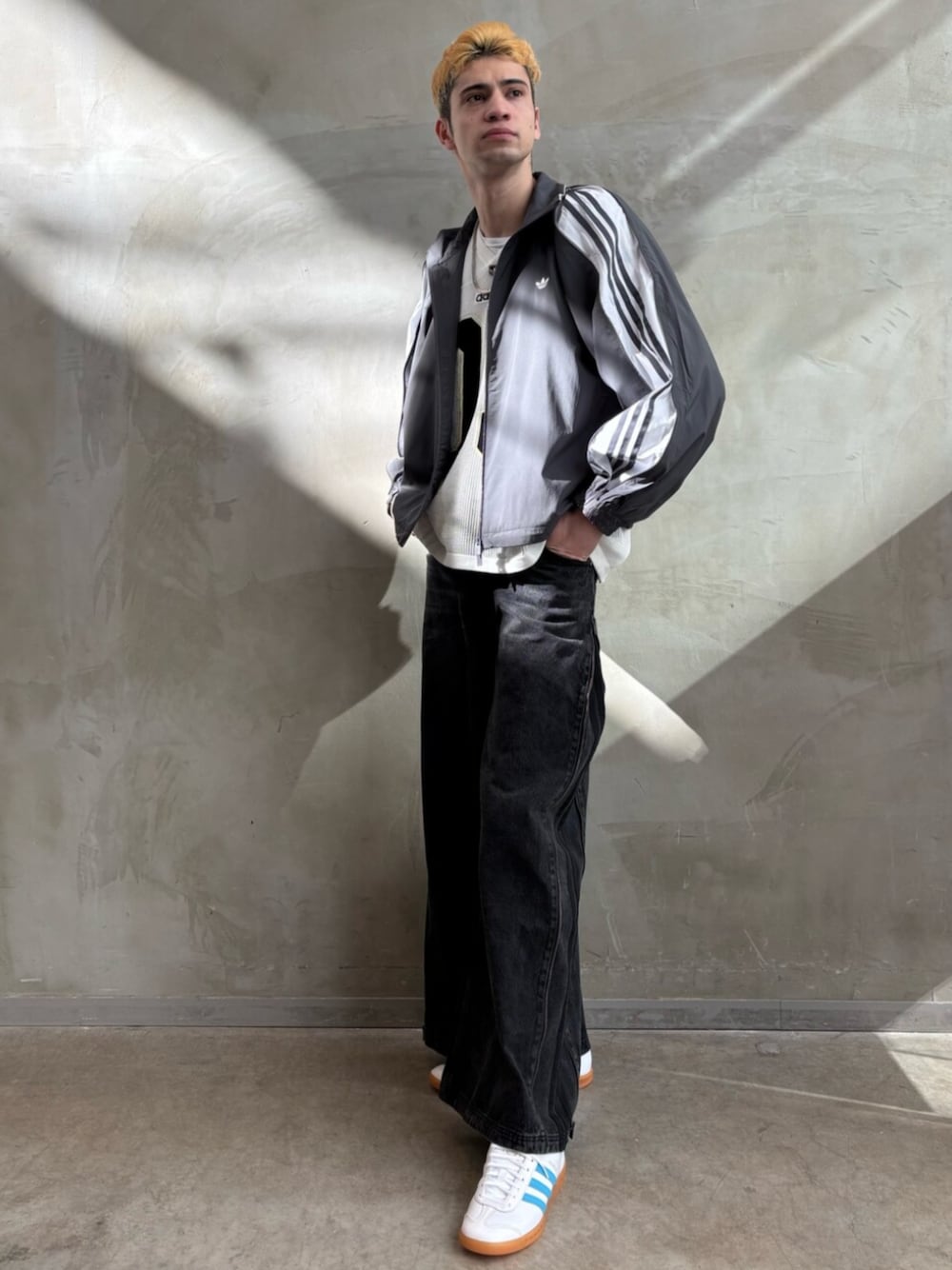 adidas adilenium シーズン3 ジップウォッシュド デニムパンツ adidas Adilenium シーズン 3 ジップ ウォッシュド デニムパンツ