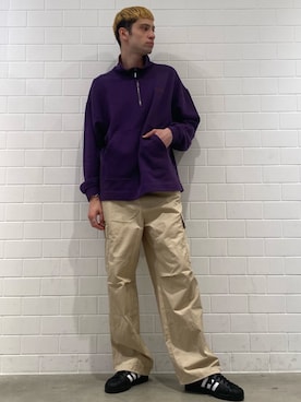 「アイテム（パンツ）」を使った、JNさん（メンズ・195cm）の冬コーディネート