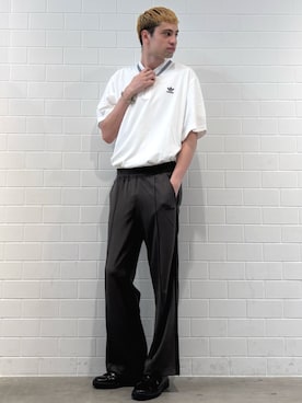 「アイテム（シューズ）」を使った、JNさん（メンズ・195cm）の秋コーディネート