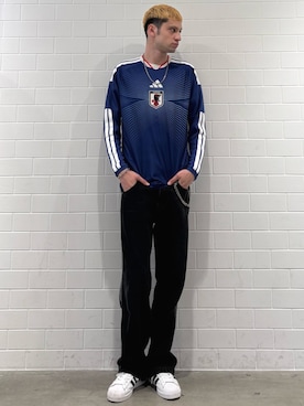 「アイテム（パンツ）」を使った、JNさん（メンズ・195cm）の秋コーディネート