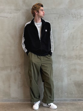「アイテム（シューズ）」を使った、JNさん（メンズ・195cm）の夏コーディネート