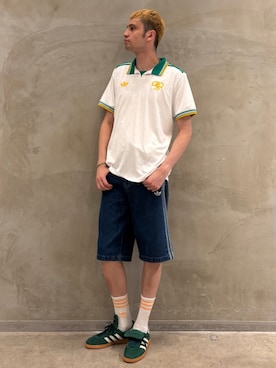 「アイテム（シューズ）」を使った、JNさん（メンズ・195cm）の夏コーディネート