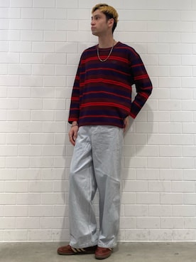 「アイテム（パンツ）」を使った、JNさん（メンズ・195cm）の冬コーディネート