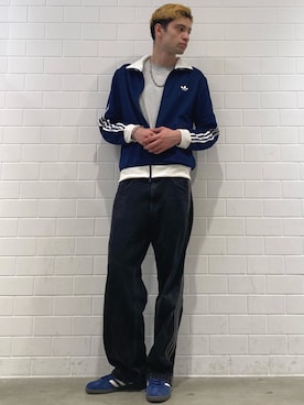 「アイテム（トップス）」を使った、JNさん（メンズ・195cm）の冬コーディネート