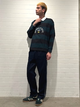 「アイテム（シューズ）」を使った、JNさん（メンズ・195cm）の秋コーディネート