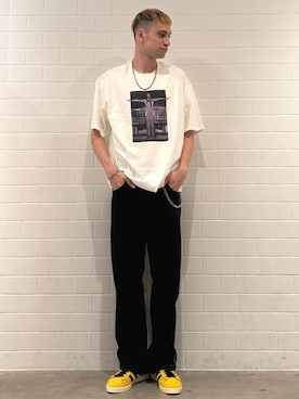 「アイテム（シューズ）」を使った、JNさん（メンズ・195cm）の秋コーディネート