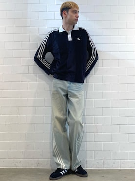 「アイテム（Tシャツ/カットソー）」を使った、JNさん（メンズ・195cm）の秋コーディネート