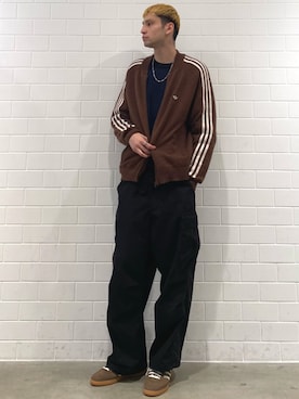 「アイテム（シューズ）」を使った、JNさん（メンズ・195cm）の秋コーディネート