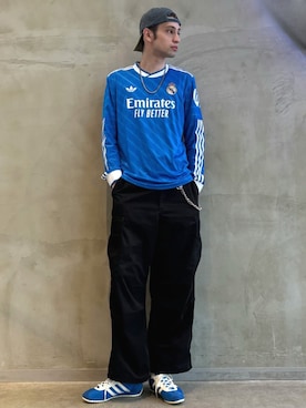 「アイテム（シューズ）」を使った、JNさん（メンズ・195cm）の秋コーディネート