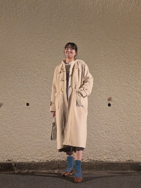 「アイテム（付け襟）」を使った、qxczkg0423さん（レディース・163cm）の冬コーディネート