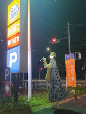 「SINOON（シヌーン）のアイテム」を使った、qxczkg0423さん（レディース・163cm）の夏コーディネート