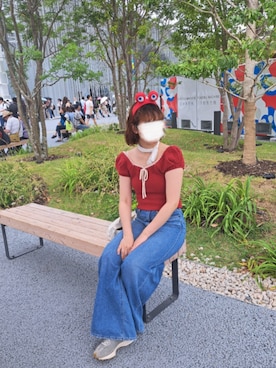 「SINOON（シヌーン）のアイテム」を使った、qxczkg0423さん（レディース・163cm）の夏コーディネート