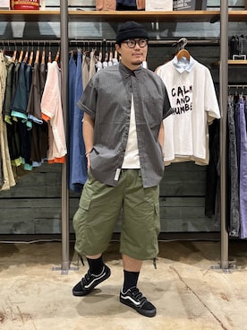 「アイテム（帽子）」を使った、ほりたくさん（メンズ・175cm）の春コーディネート