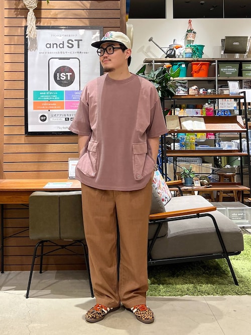 セール】アウトポケット付き切り替えTシャツ（Tシャツ