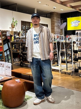 「アイテム（キャップ）」を使った、ほりたくさん（メンズ・175cm）の夏コーディネート