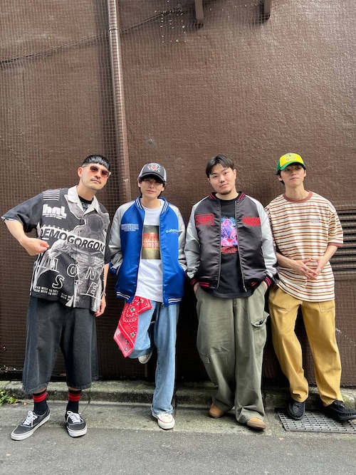 ワイド5ポケットデニムショートパンツ　バギーデニムショーツ