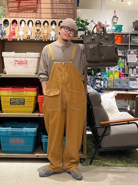 「春コーデ」｜「アイテム（サロペット/オーバーオール）」を使った、ほりたくさん（メンズ・175cm）の夏コーディネート