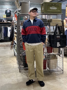 「POLO BCS（ポロ ビーシーエス）のアイテム」を使った、ほりたくさん（メンズ・175cm）の春コーディネート