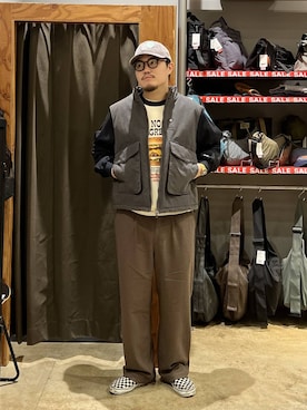 「アイテム（ベスト）」を使った、ほりたくさん（メンズ・175cm）の冬コーディネート