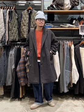 「アイテム（ダウンジャケット/コート）」を使った、ほりたくさん（メンズ・175cm・20代）の秋コーディネート