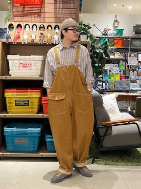 「アイテム（サロペット/オーバーオール）」を使った、ほりたくさん（メンズ・175cm・20代）の夏コーディネート