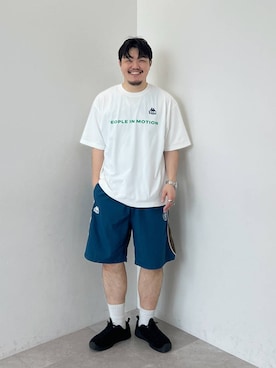 「Kappa（カッパ）のアイテム」を使った、ほりたくさん（メンズ・175cm）の夏コーディネート